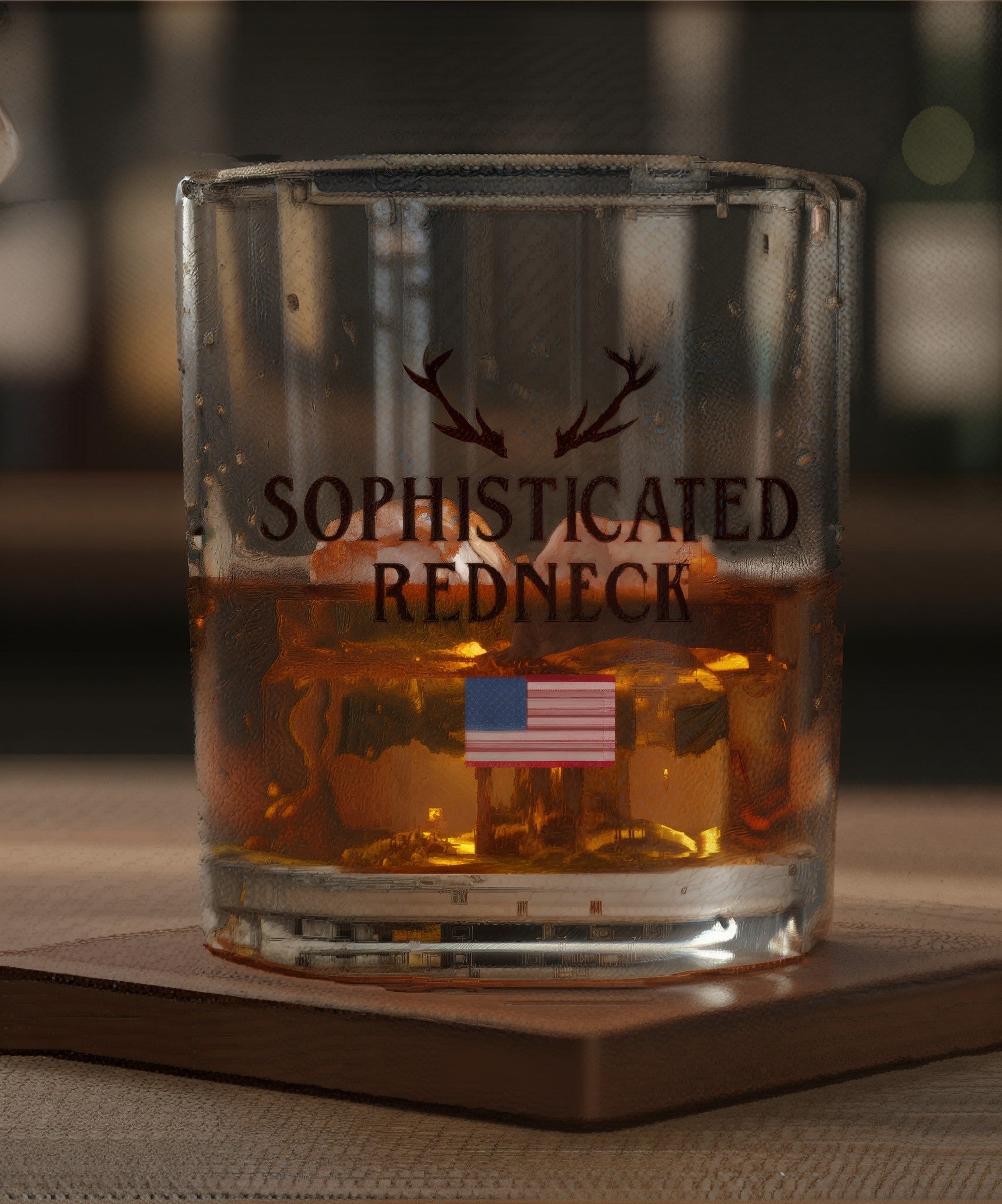Sophisticated Redneck Rocks Glass